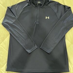 Under Armour Men's Dark Gray Performance Jacket with Gold Logo